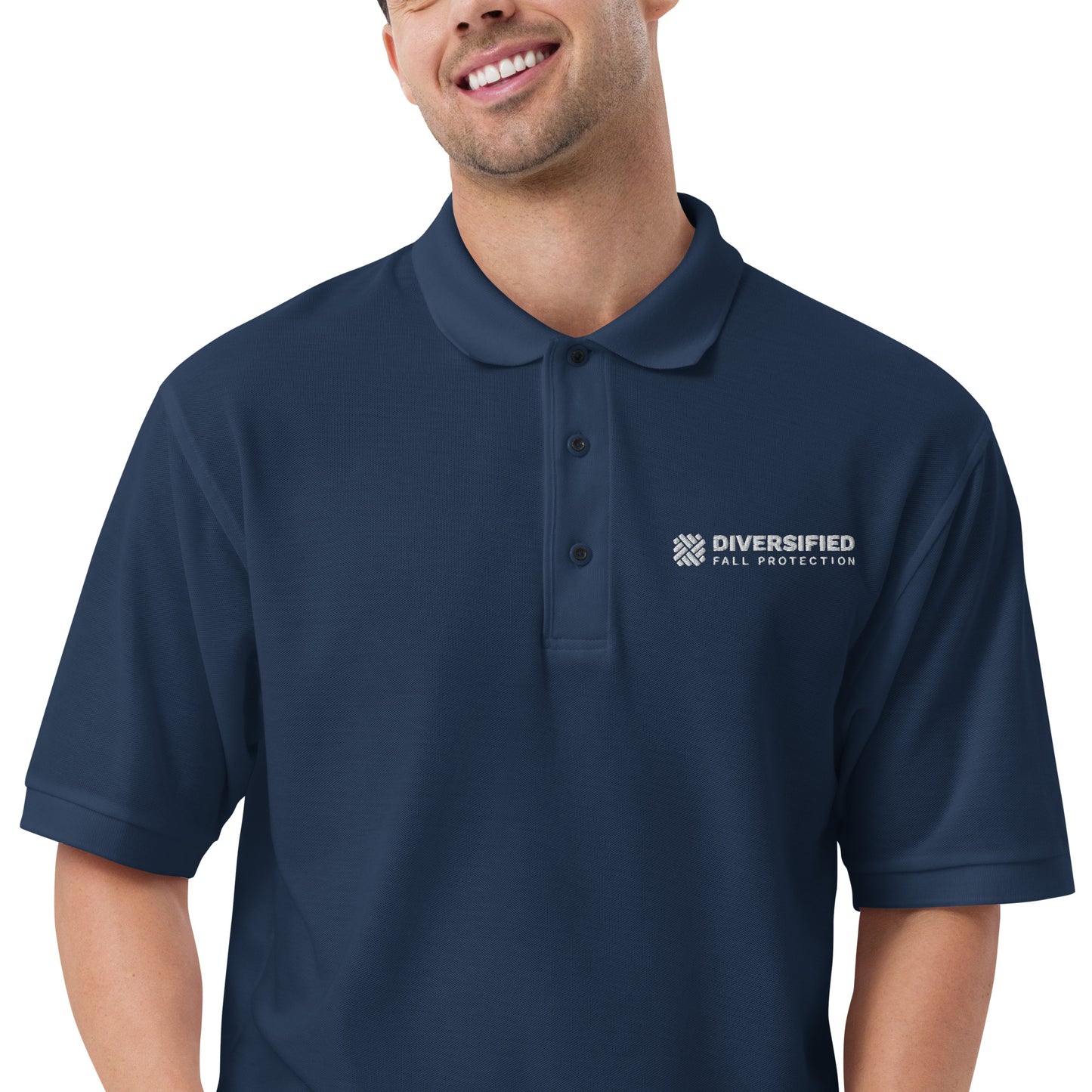 DFP Full Logo Men's Premium Polo - 3 colors