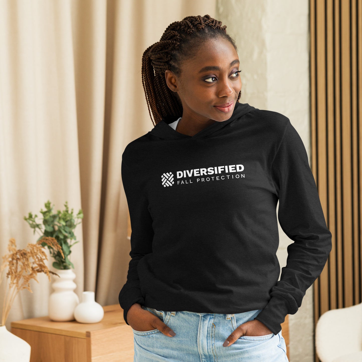 Unisex Bella Canvas DFP Logo Hooded long-sleeve
