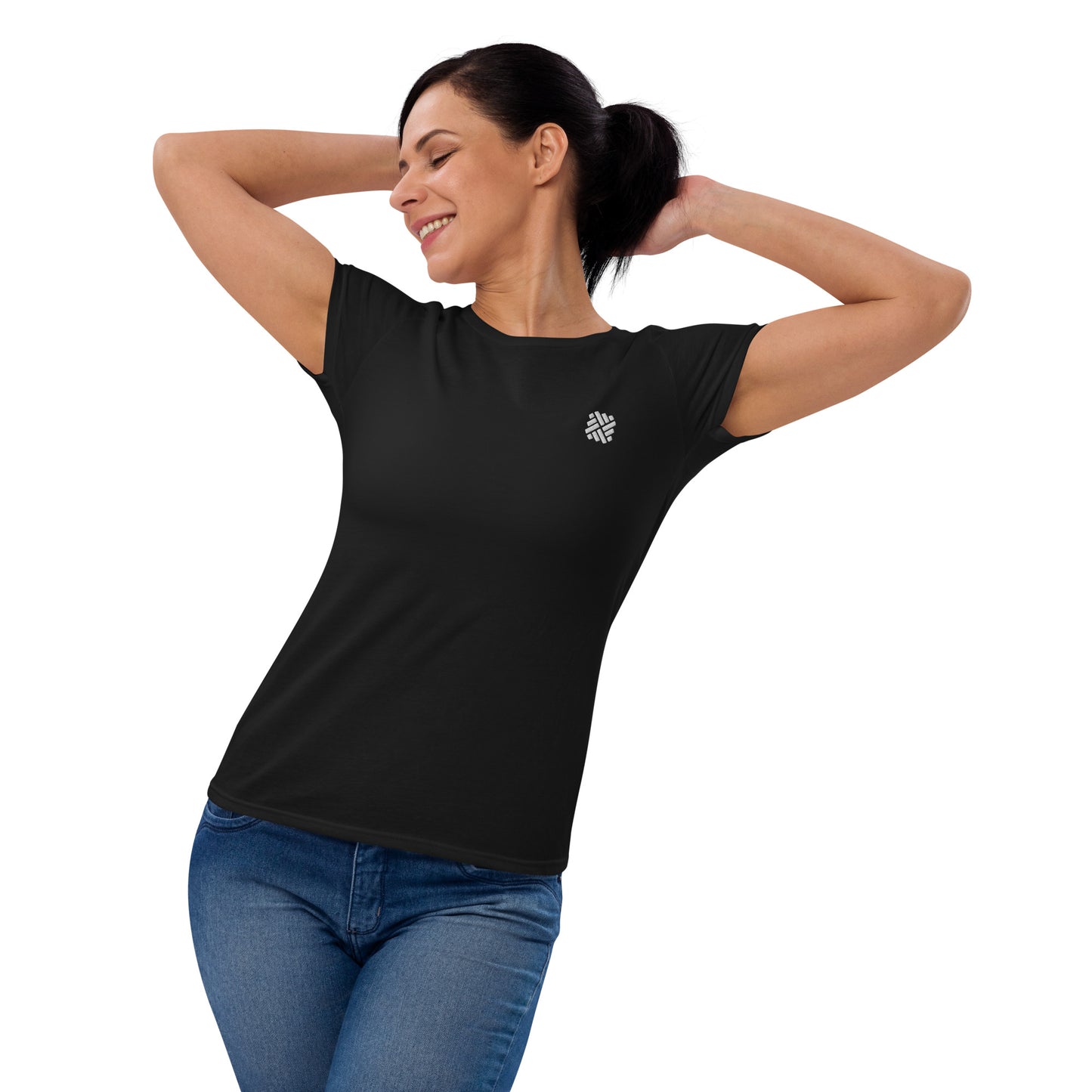 Women's short sleeve t-shirt - embroidered icon