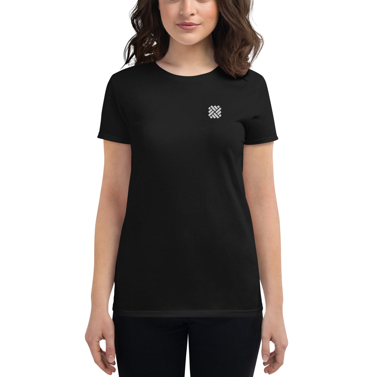Women's short sleeve t-shirt - embroidered icon