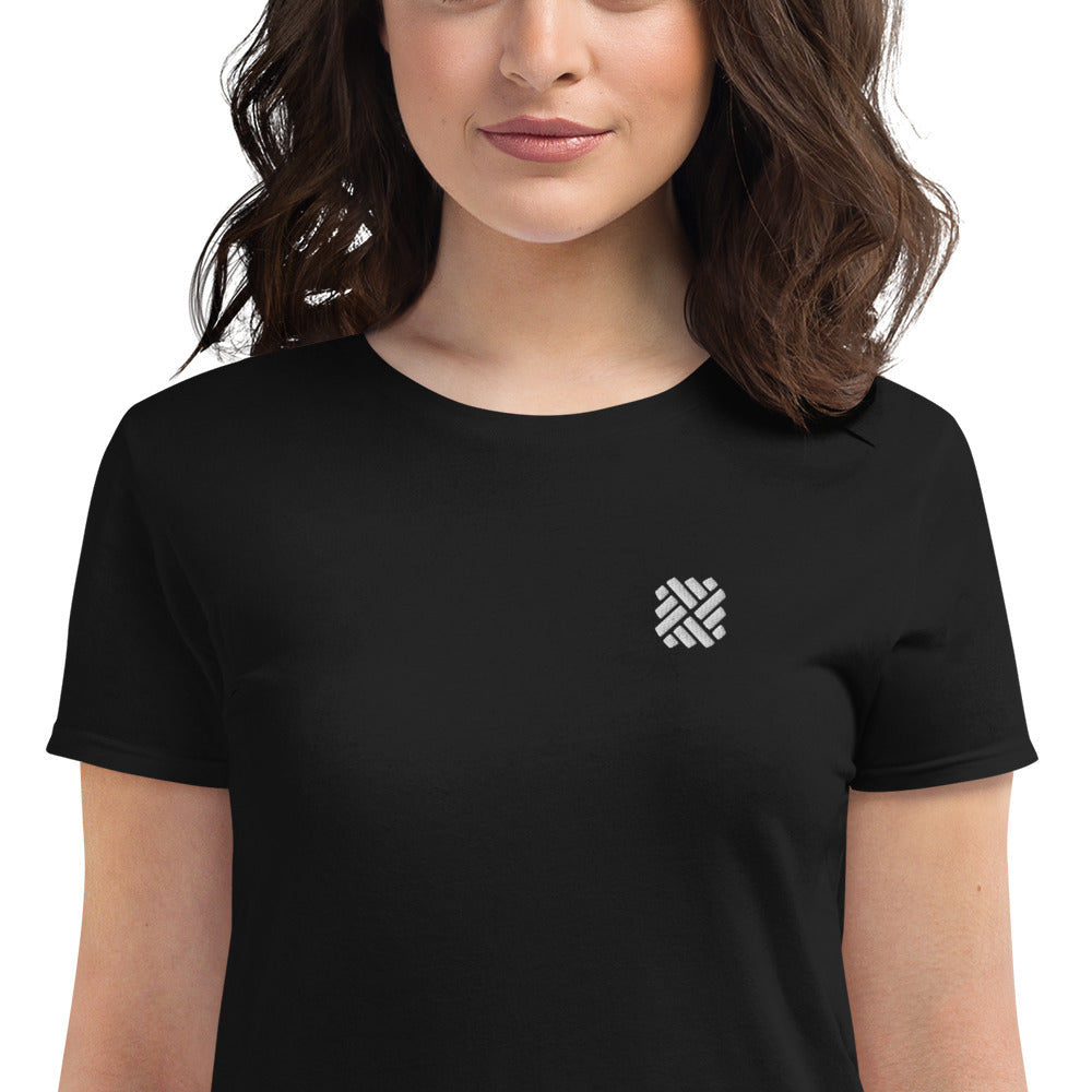 Women's short sleeve t-shirt - embroidered icon