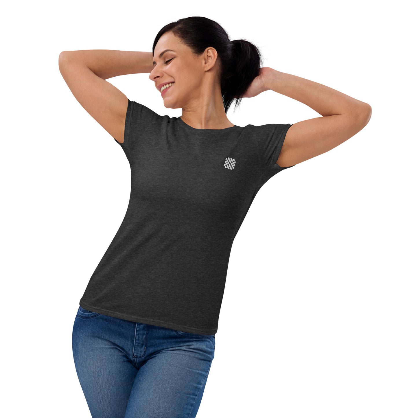 Women's short sleeve t-shirt - embroidered icon