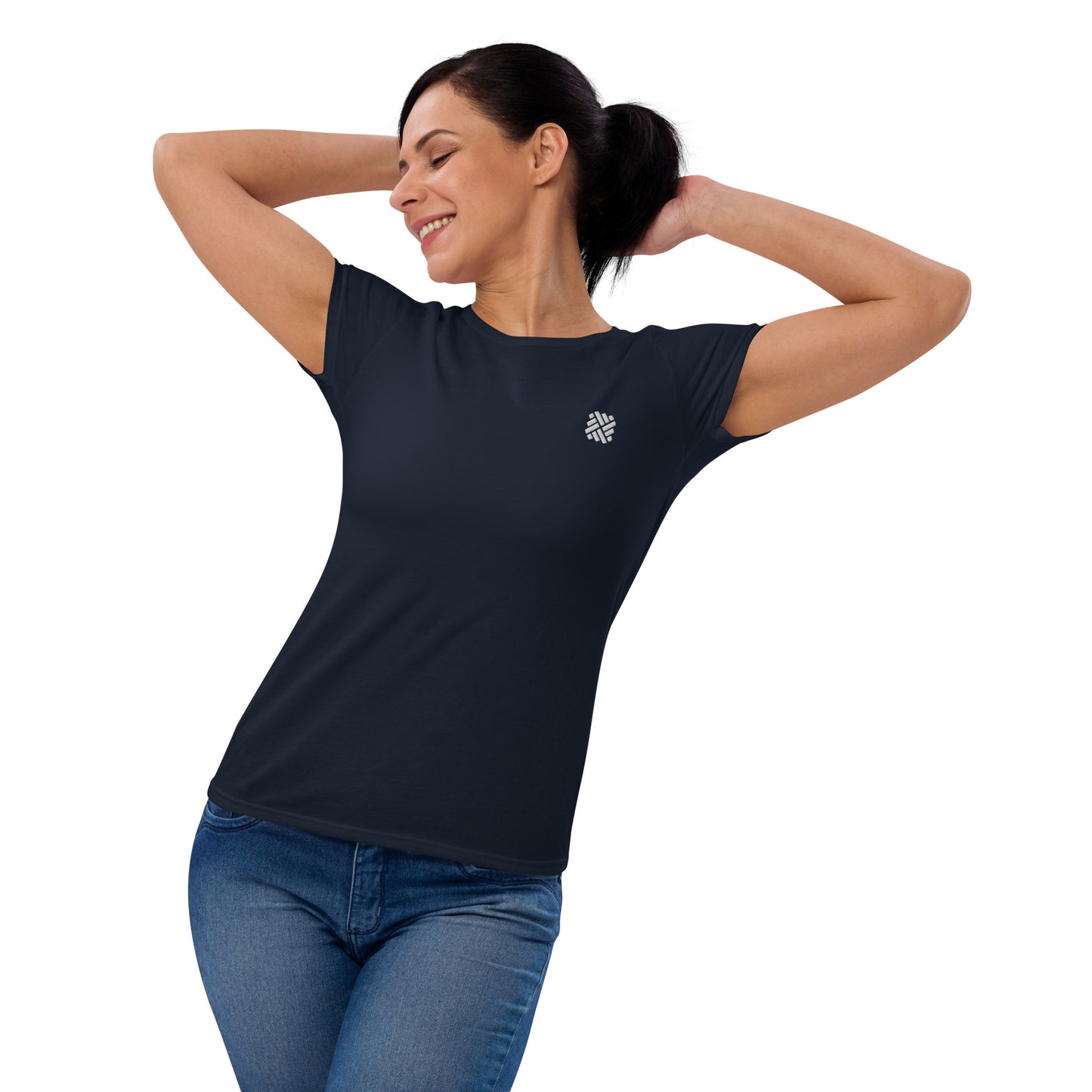 Women's short sleeve t-shirt - embroidered icon