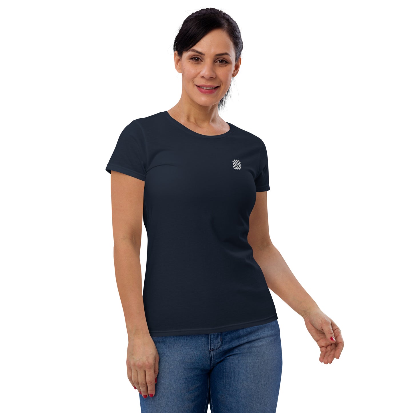 Women's short sleeve t-shirt - embroidered icon