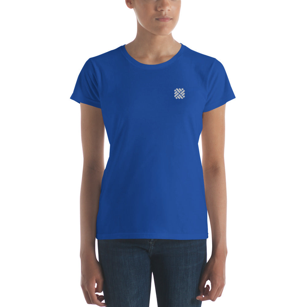 Women's short sleeve t-shirt - embroidered icon