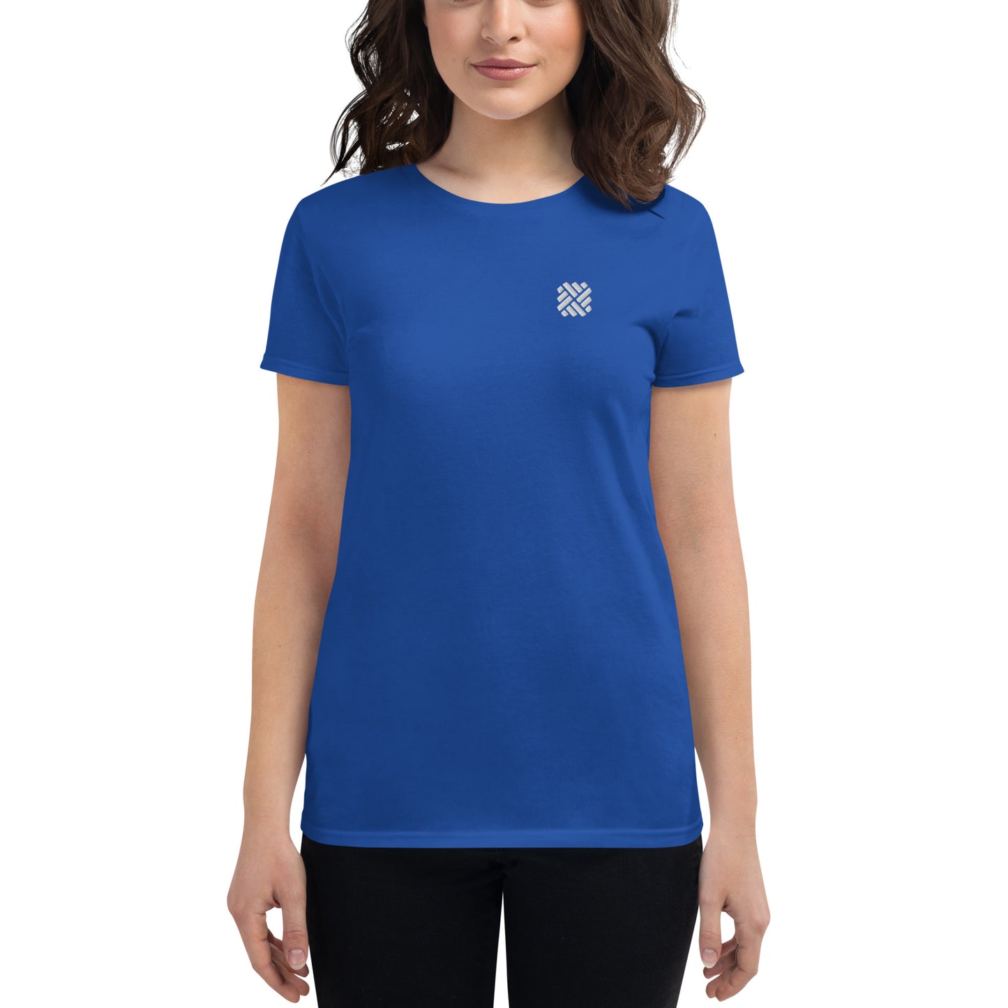 Women's short sleeve t-shirt - embroidered icon