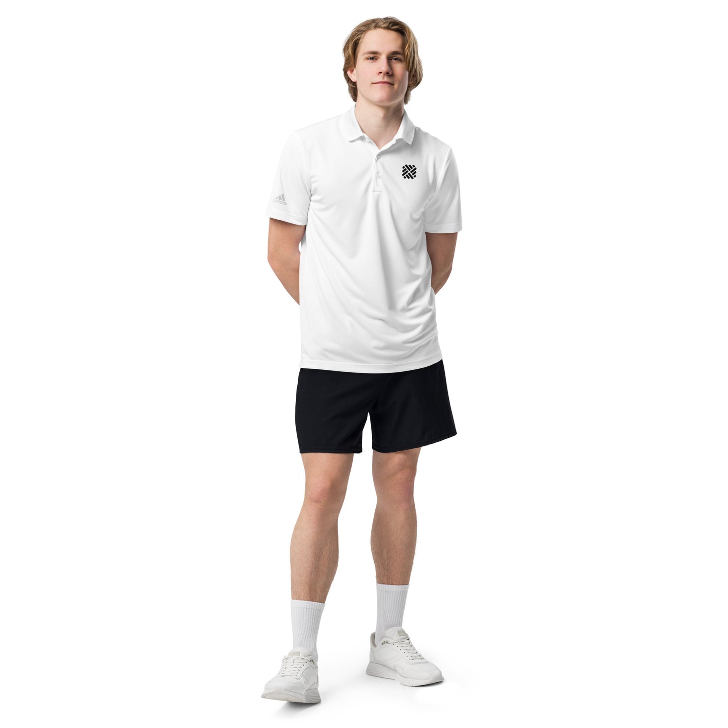 DFP Icon White adidas Premium Polo Shirt