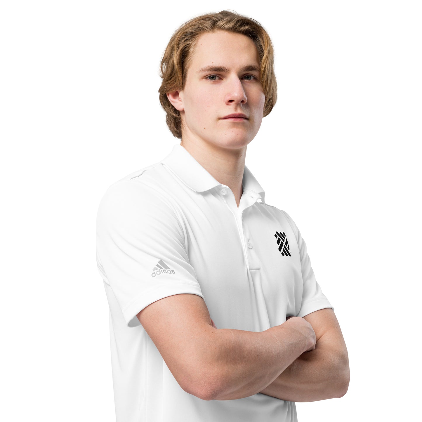 DFP Icon White adidas Premium Polo Shirt