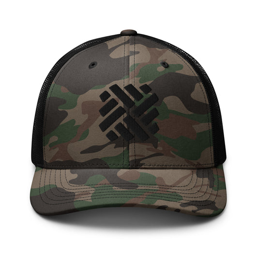 DFP icon camouflage trucker hat