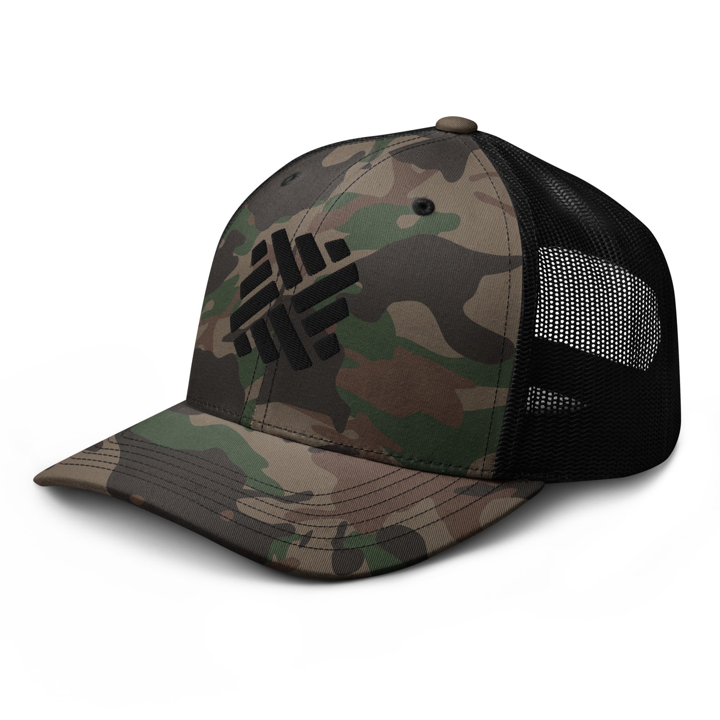 DFP icon camouflage trucker hat