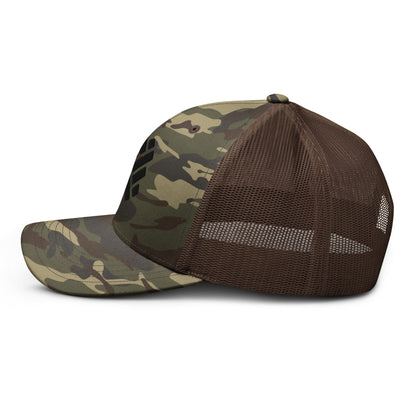 DFP icon camouflage trucker hat