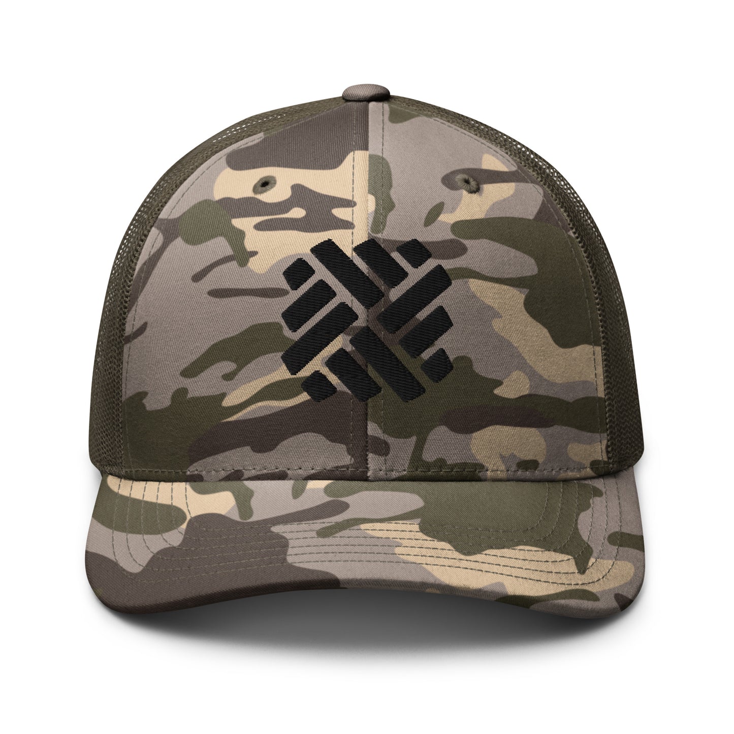 DFP icon camouflage trucker hat