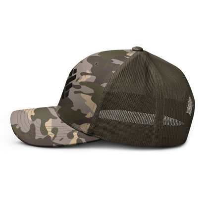 DFP icon camouflage trucker hat