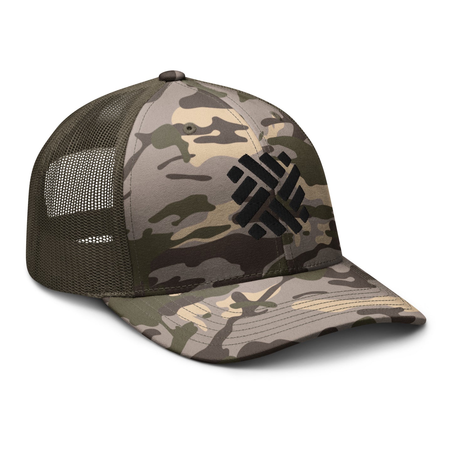 DFP icon camouflage trucker hat