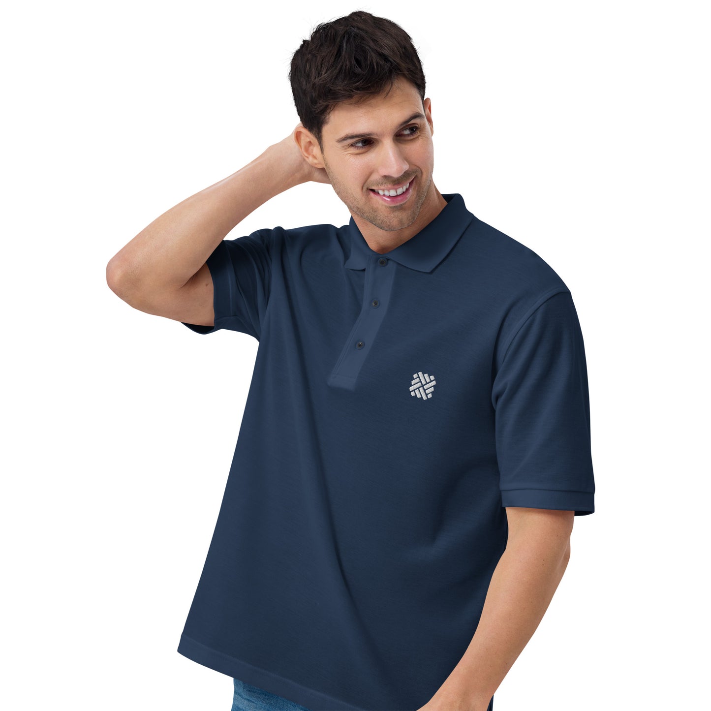 DFP White Icon Economy Polo - 4 colors