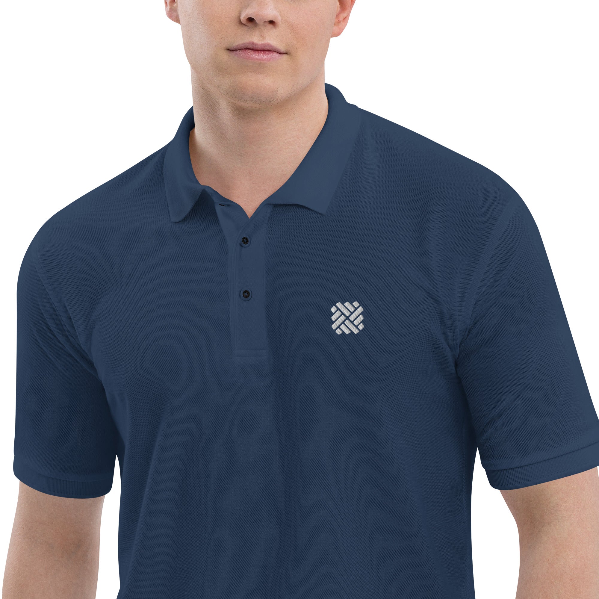 DFP White Icon Economy Polo - 4 colors – Diversified Fall Protection Merch