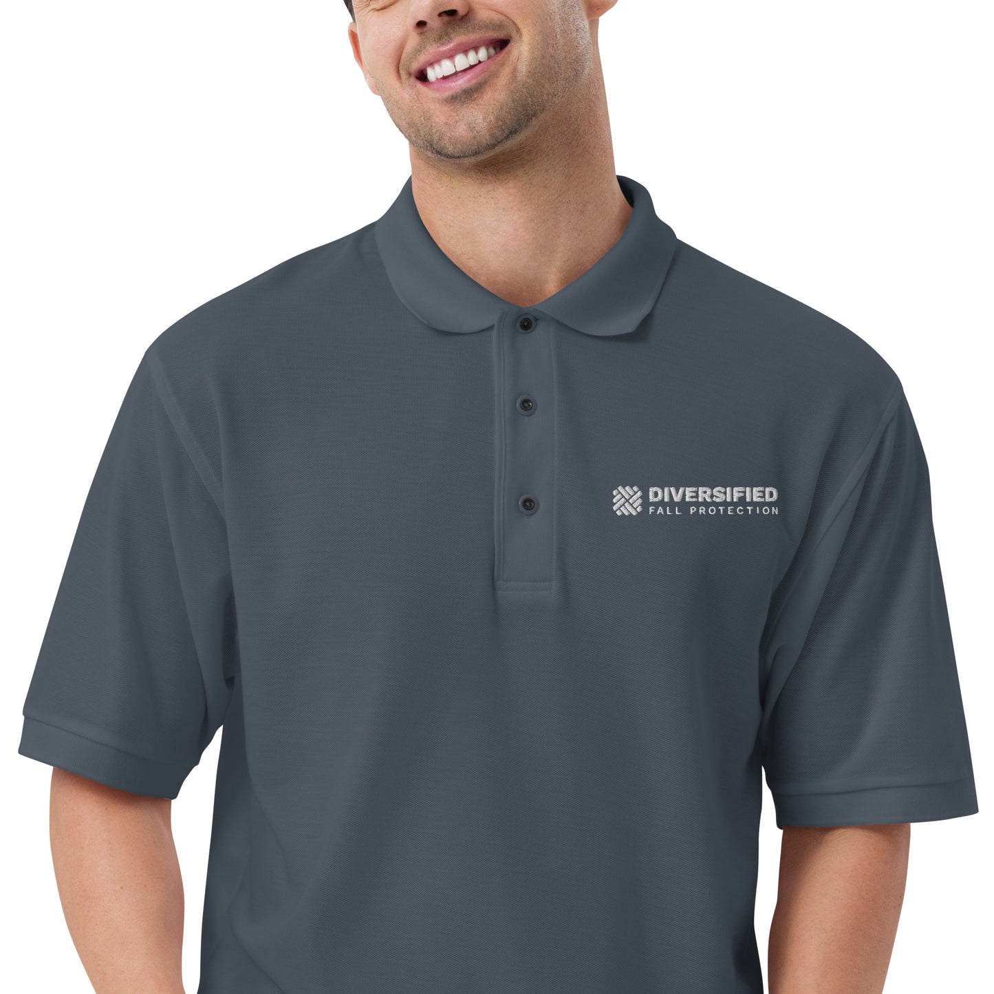 DFP Full Logo Men's Premium Polo - 3 colors